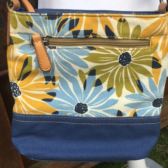 Sunflower Canvas Crossbody Bag by Franco Sartre - Picture 5 of 11